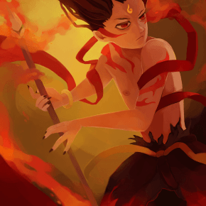 Mythical hero artwork