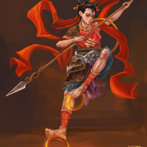 Nezha contest painting