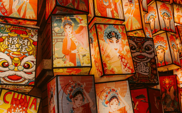 Chinese opera illustration display