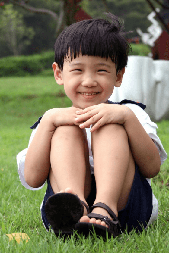 Child outdoors