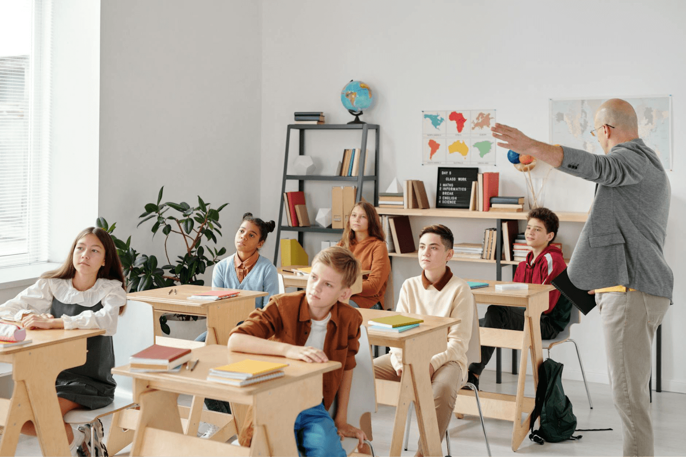 Children in class