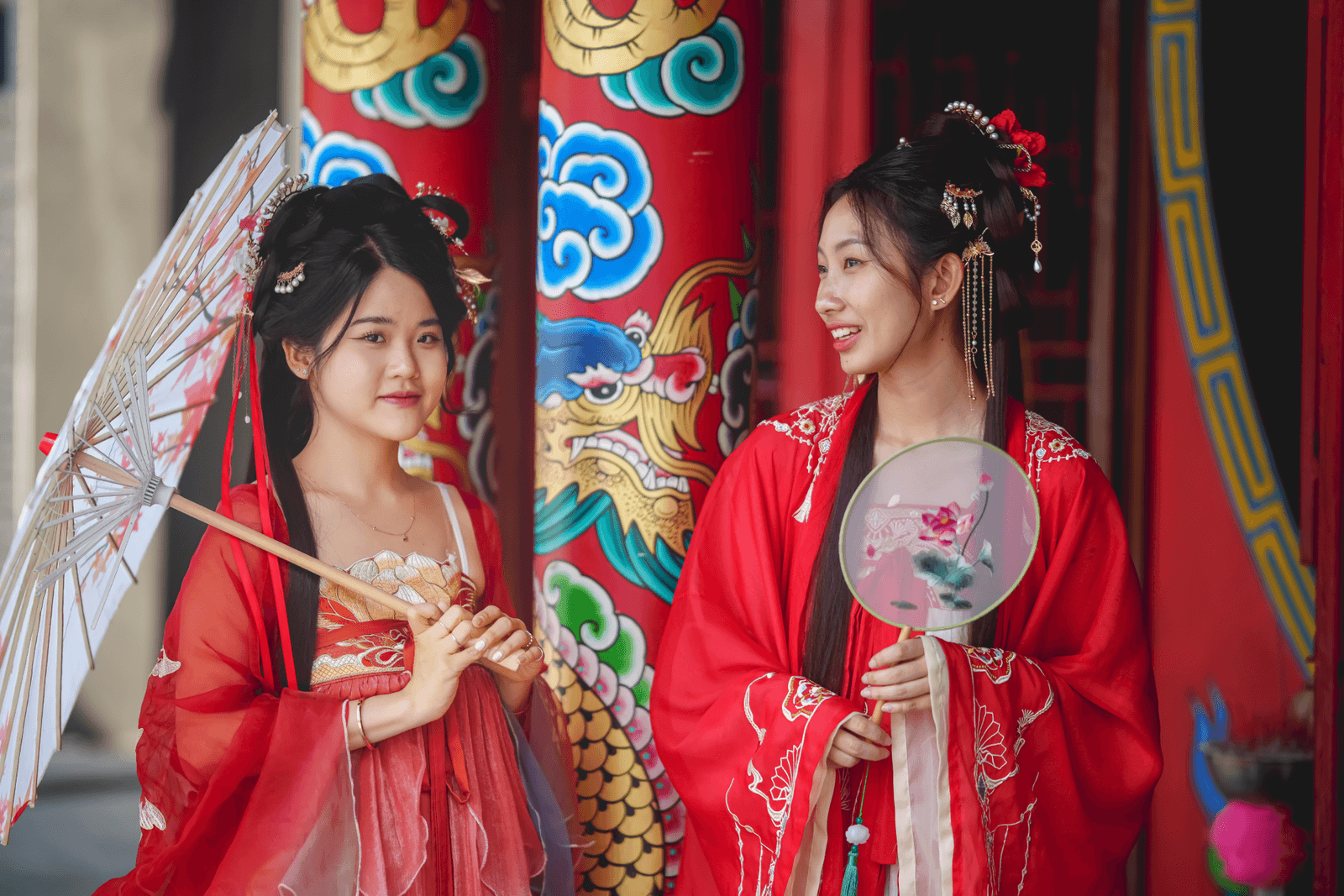 People enjoying a Chinese cultural activity
